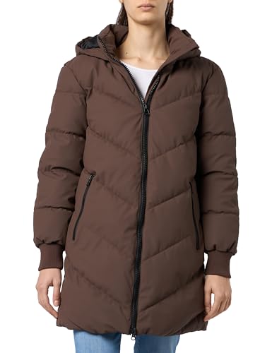 JdY Damen JDYSKYLAR Padded Hood Jacket OTW NOOS Steppmantel, Driftwood/Detail:Black, XS