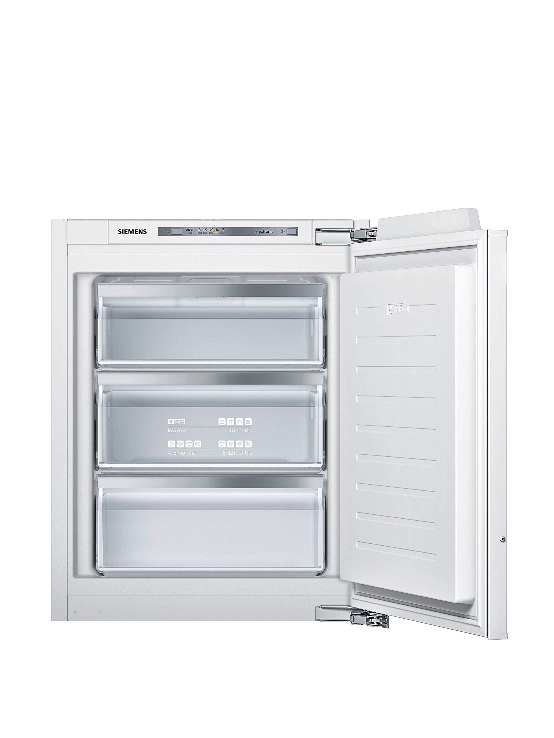 Siemens GI11VADC0 iQ500 Einbau-Gefrierschrank/C / 105 kWh/Jahr / 70 l/lowFrost/freshSense/softClosing Tür/Flachscharnier