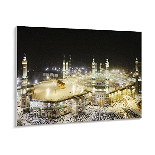 Puzzle 1000 Teile Mekka-Islam-Heilige-Landschaft-Religiöses Gebäude-Muslim-Moschee Puzzle 1000 Teile Erwachsene Great Holiday Leisure ， Interaktive Familienspiele（50x70cm）