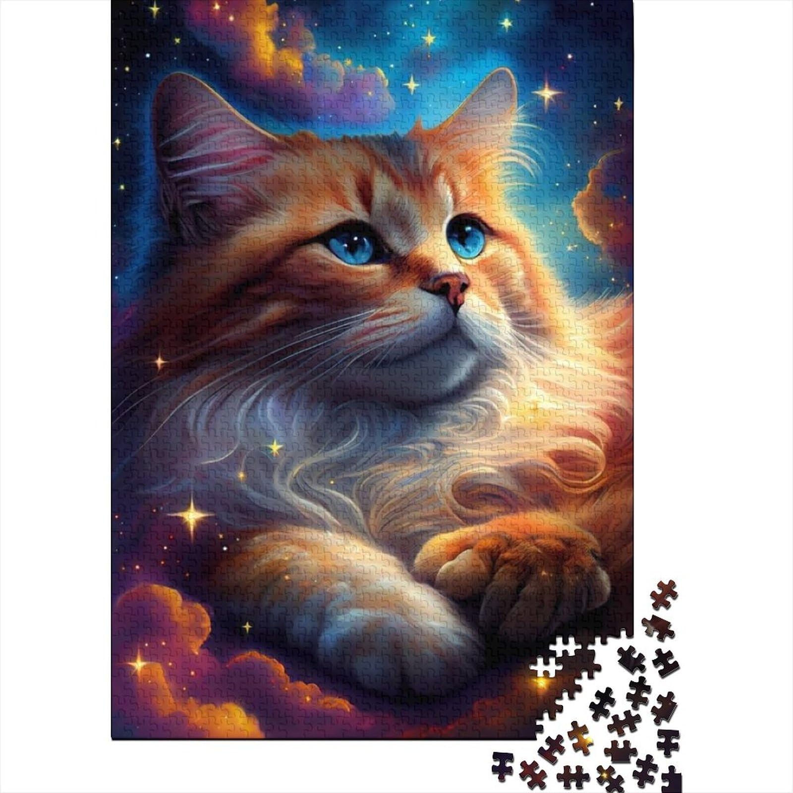 Arts Cats Holzpuzzle für Teenager, 1000 Teile, Puzzle für Erwachsene Teenager, Weihnachtspuzzle-Geschenke für Frauen (Größe: 75 x 50 cm)