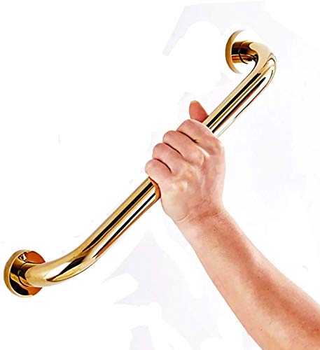 XQHD Haltegriff Badewanne Golden, Wannengriff Grab Rail Bathtub Shower Messing Sicherheit Safety Handles Für Handicap Ältere Menschen Verletzungen,30cm