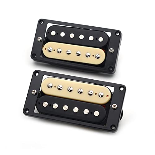 ZENGXUE Zebra Faced Humbucker Double Coil E-Gitarren-Pickups Mit Installation Von Rahmengitarrenzubehör Humbucker Tonabnehmer Set