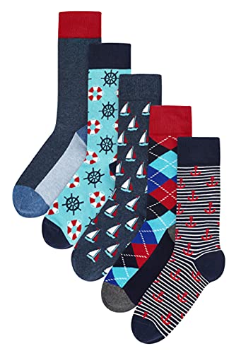 HS by Happy Socks Herren Rettungsring Socken, 4-11 (Größe: 41-46)