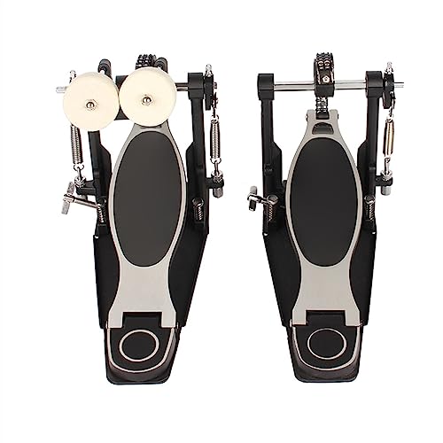 Trommel-Doppelschritt-Jazztrommel-Doppelschritt-Pedal-Doppelketten-Schritt-Hammer-Fuß-Trommel-Übung Bass drum-Pedal für Anfänger