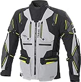 Büse Travel Pro Motorrad Textiljacke (Light Grey/Black,52)