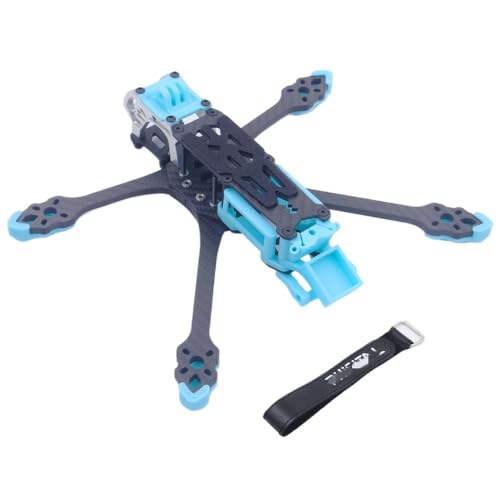 LSFWJP for Mark5 MK5 DC for DeadCat Struktur FPV Rahmen Kit 5 Zoll Carbon Faser for O3/Luft Einheit/für Vista RC Quadcopter Racing Drone DIY Teile (Color : D digital Blue)