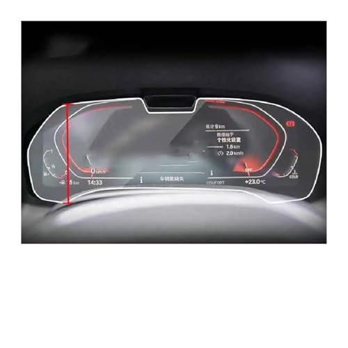 IMMLSX Für G01 Für G02 Für X3 Für X4 2022 Auto Armaturenbrett Schutzfolie Aus Gehärtetem Glas Anti-Kratz-Folie Zubehör Refit Navigation Schutzfolie Navigations-Displayschutz(High match)