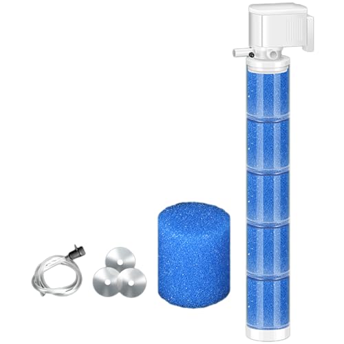 KAKASEA Aquariumfilter, leiser Aquariumsfilter, biochemischer Filter für Aquarien, interner Aquariumfilter