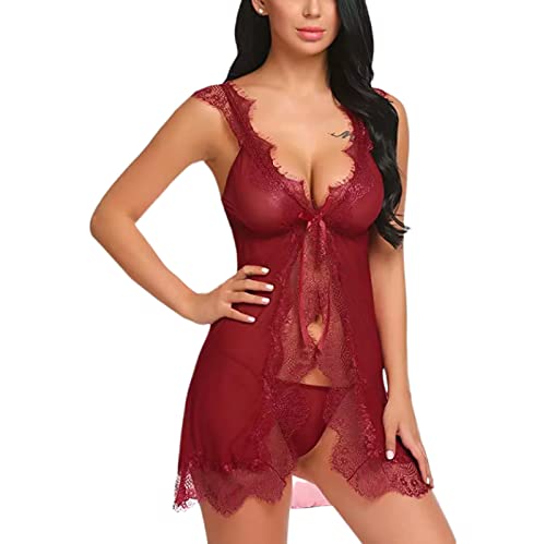 Erotische Dessous Für Damen Erotische Dessous Bademantel Versuchung Anzug Strapse Sexy Pyjama Rot Xl