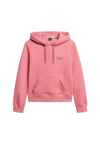 Superdry Damen Essential Hoodie mit Logo Schwarz 42