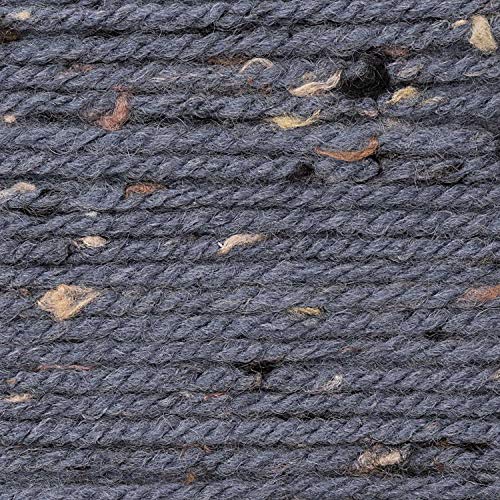 Rico Design Das Riesenknäuel 400g Basic Super Big Tweed Aran - Farbe 003 m.blau - EIN Knäuel ist ausreichend für einen Pullover in Größe 40