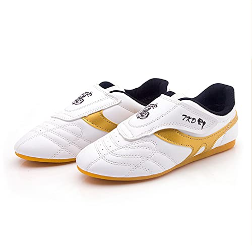 fayengan Taekwondo Schuhe Atmungsaktiv Kung Fu Tai Chi Sportschuhe Für Erwachsene Und Kinder (Color : White, Size : 39 EU)