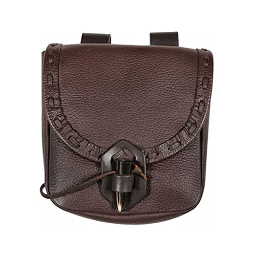 Damen Vintage Gürteltasche Mittelalter Pu Leder Schmuck Gürteltasche Wikinger Ritter Pirat Cosplay Hüfttasche Geldbörse Outdoor Sporttasche für Zubehör