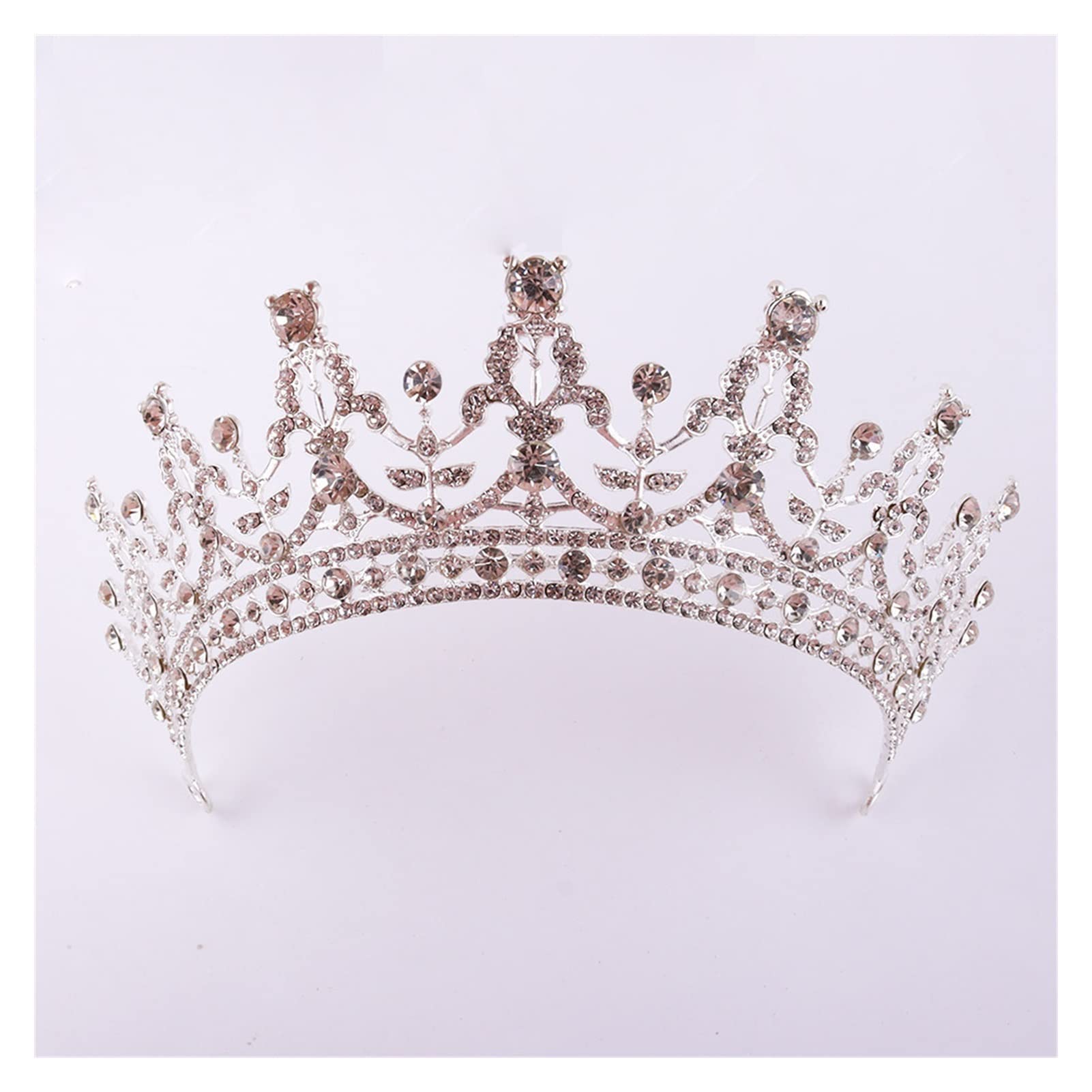 AIHEDOUJ Kristallkrone und Tiara mit Kamm für Frauen Braut Hochzeit Haarschmuck Brautkronen Tiaras Hochzeit Kopfschmuck Frauen Diadem (Größe: 26) Stirnbänder (Größe: 27)