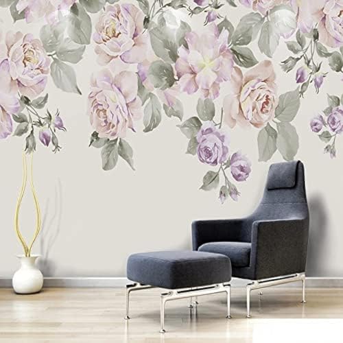 XLMING Handgemalte Florale Romantik 3D Tapete Wohnzimmer Sofa Schlafzimmer Esszimmer Home Dekoration Wand-200cm×140cm