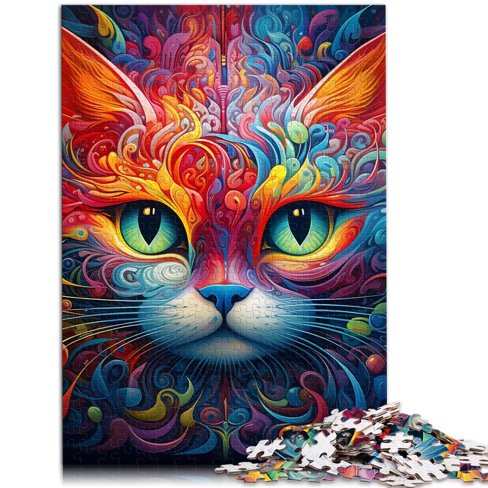 Puzzle für Tierkatzen, Puzzle für Erwachsene, 1000 Teile, Holzpuzzle, Spielzeug, Puzzle, Lernspiele, Stressabbau-Puzzle, 1000 Teile (50 x 75 cm)