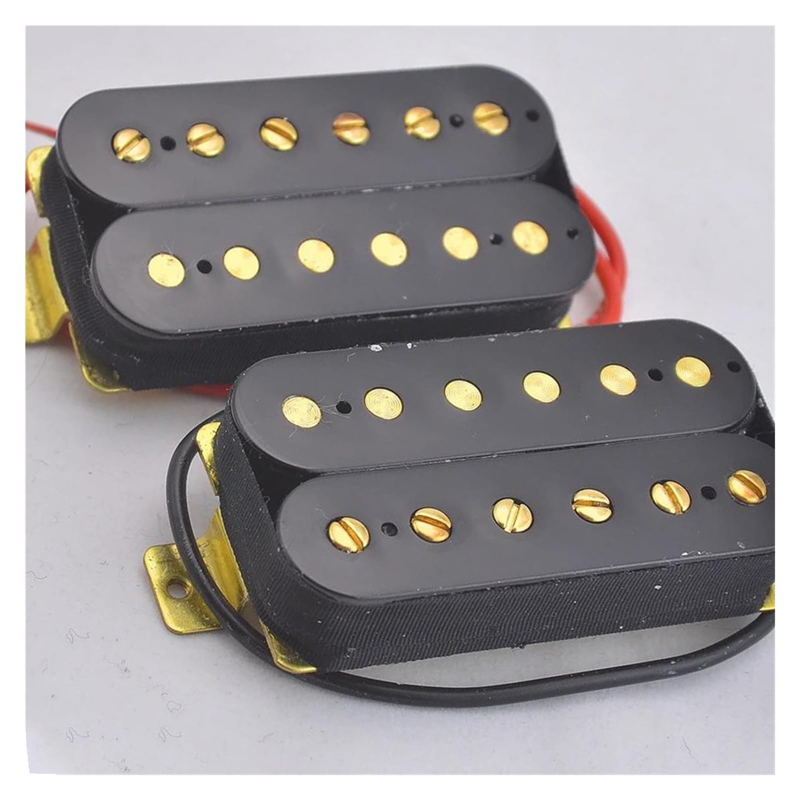 1 Set Original Echte Elektrische Gitarre Humbucker Pickups Gold Schwarz Hals: 8,8 K; Brücke: 14K e gitarren tonabnehmer