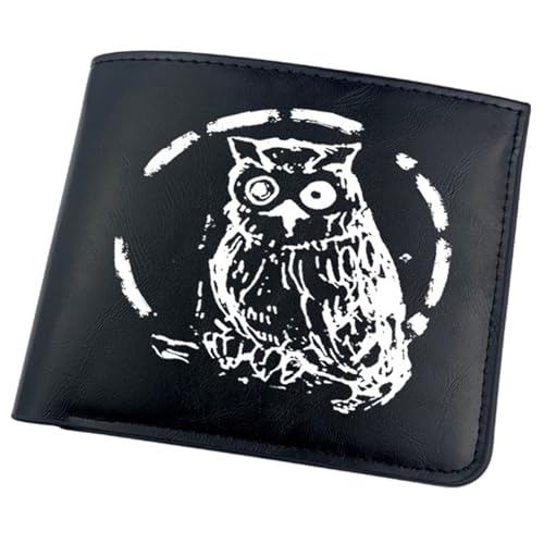 RYNDEX The Promis-ed Neverla-nd Anime Geldbörse, Kunstleder Kartenetui Geldtasche mit Münzfach, PU-Leder Geldbörse Brieftasche Wallet, für Männer Geschenke(Color:Black 4)