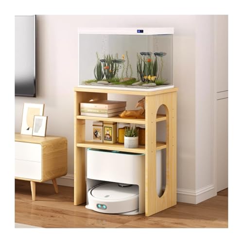 FUHAI-666 Massivholz Kehrroboter Organizer Regal Regal Wohnzimmer Fisch Tank Regal TV Schrank Neben dem Wasserspender Lagerregal(Original Wood)