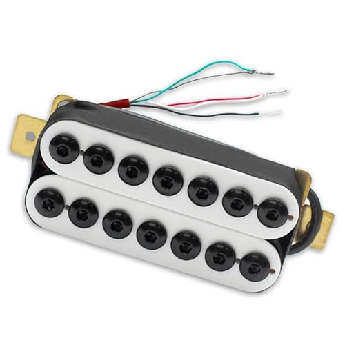 7-saitiger Humbucker Für E-Gitarre, Big Hex, Verstellbarer Doppelspulen-Tonabnehmer, Spulenaufteilungs-Tonabnehmer N8,5K/B14K e gitarren tonabnehmer (Color : Neck 58mm)