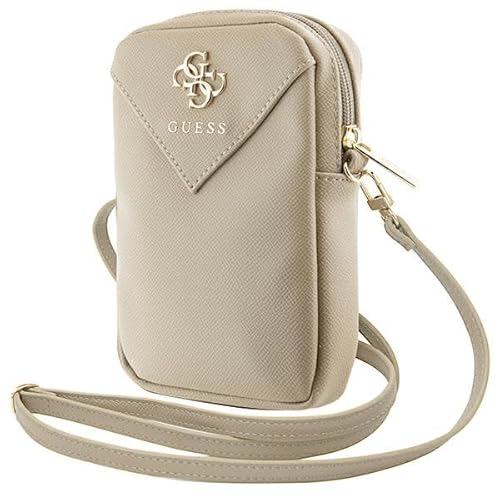 CG MOBILE Guess Tasche GUWBZPGSTEGD Hellgold Zip Triangle 4G