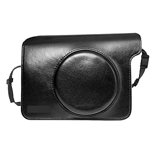 LORIER Pu. Ledertasche Schutzabdeckung Schutzabdeckung/Schultergurt Schwarz oder Braun, Instant Print Kamera Fit for Fujifilm InstaIf Breite 300 Kamera Tasche (Color : Noir)