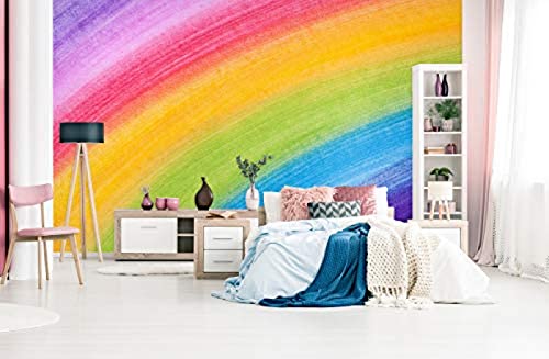 XLMING 3D-Regenbogenwand fototapete 3d effekt tapete Wohnzimmer Schlafzimmer Hintergrundbild-350cm×256cm