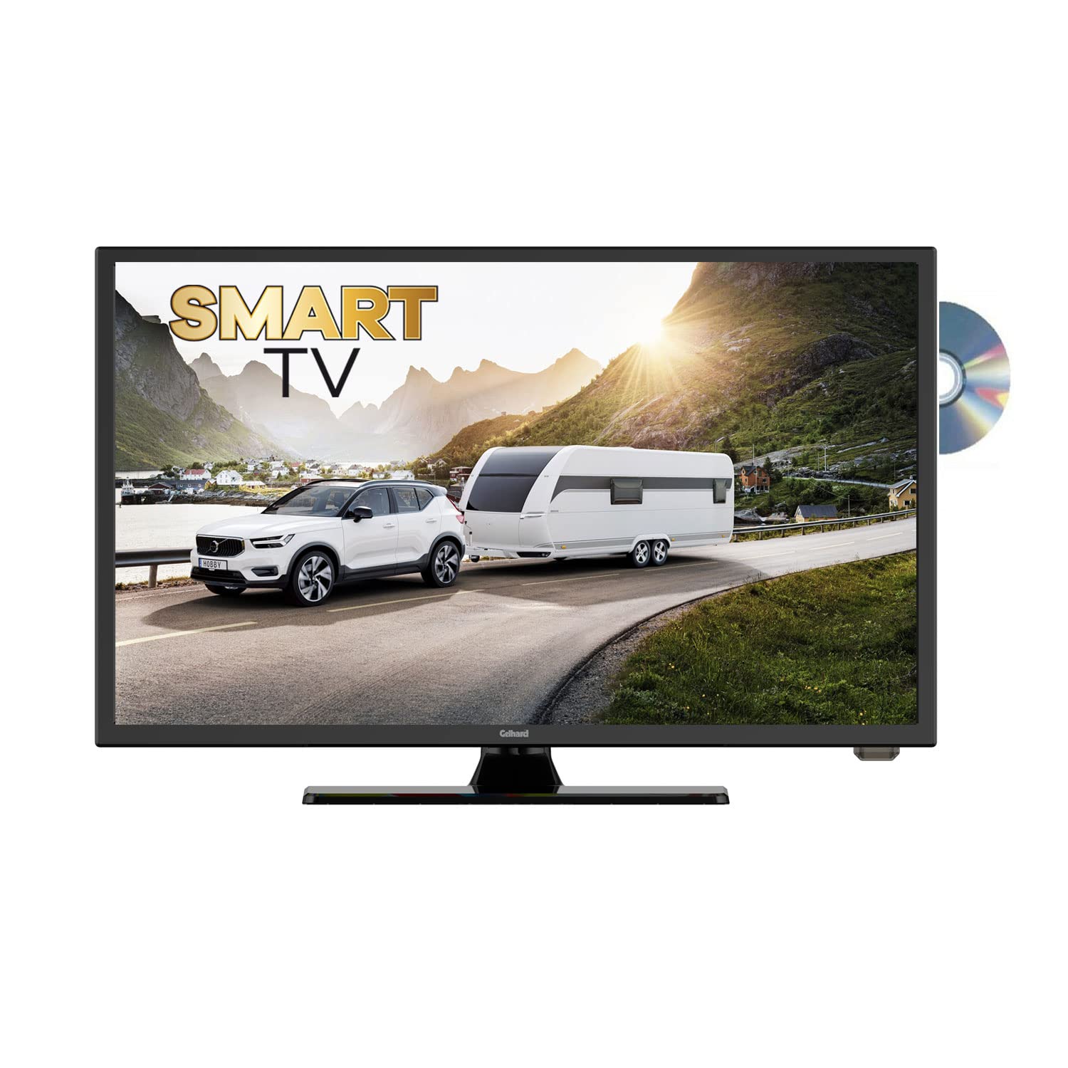 Gelhard GTV1955 LED Smart TV mit DVD und Bluetooth DVB-S2/C/T2 für 12V u. 230Volt WLAN