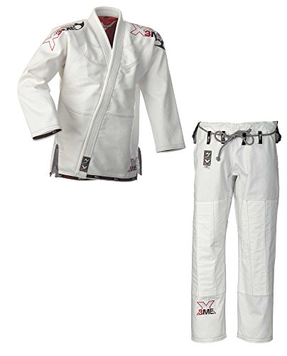 Ju-Sports BJJ Anzug EXTREME White 2.0 I Solider Brazilian Jujutsu Anzug aus hochreißfestem Stoff I BJJ Gi Herren I Mehrfach vernäht I 100% Baumwolle I A4