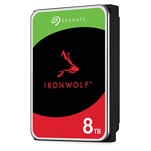 Seagate ST4000NE0025 IronWolf Pro 4 TB NAS intern Festplatte (8, 9 cm (3, 5 Zoll), 7200 u/min, 128 MB Cache, SATA 6 Gb/s, silber, Bulk)