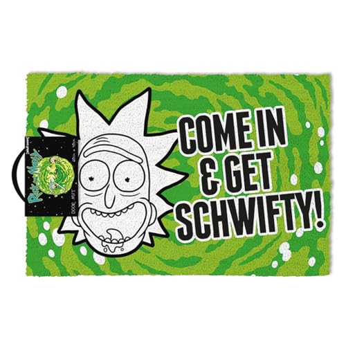 Cartoon Network, Get Schwifty“-Fußmatte, Rick and Morty, Mehrfarbig, 40 x 60 cm, Mixed Material, 40 x 60cm