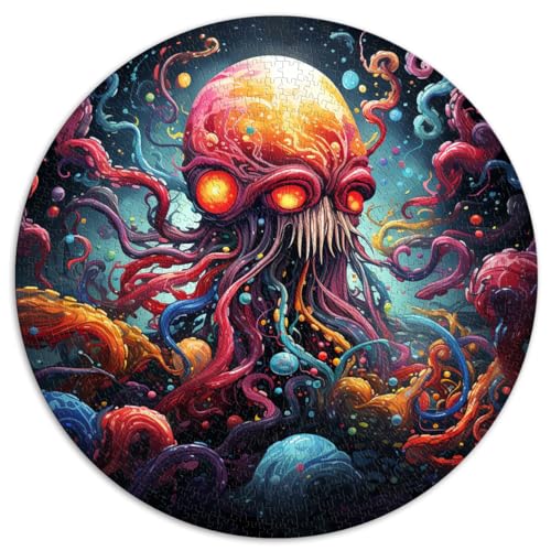 Puzzles als Geschenke, Weltraum-Oktopus-Puzzles für Erwachsene, 1000 Teile, 67,5 x 67,5 cm, Denksport-Puzzles, tolles