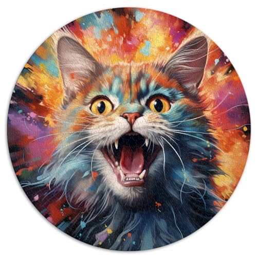 Puzzle, Lernspiele, Katze, Tier, bunt, 1000 Teile, Puzzle, 67,5 x 67,5 cm, Puzzle, Mitmach-Spiel, Geschenke für Freunde und Familie