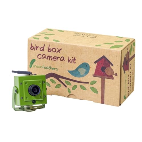 greenfeathers Wildlife WLAN Vogelhaus Full HD 1080p Kamera (3. Gen) mit IR (Nachtsicht), MicroSD Aufnahme, direkt auf Smartphone, PC oder Tablet anzeigen…