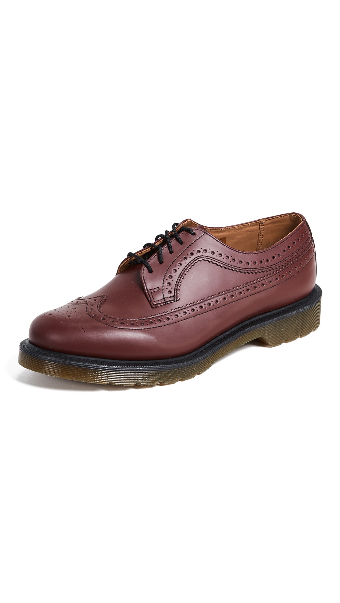 Dr. Martens Unisex-Erwachsene 3989 Shoe Brogue Schnürhalbschuhe, Rot (Cherry Red)