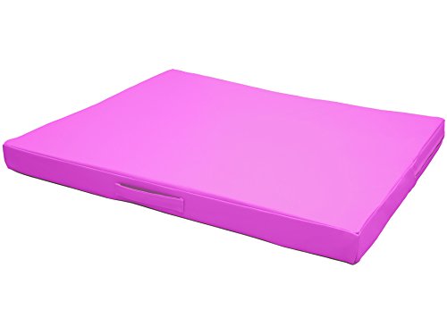 CopcoPet - Hundematte Jumbo L ca. 100 x 80 x 8 cm Rosa mit sehr robustem Kunstleder