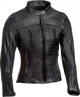 IXON Motorradjacken Crank Lady Schwarz, Schwarz, XL