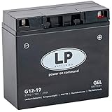 Landport Motorrad Gel Batterie MG G19-12 DIN 51913