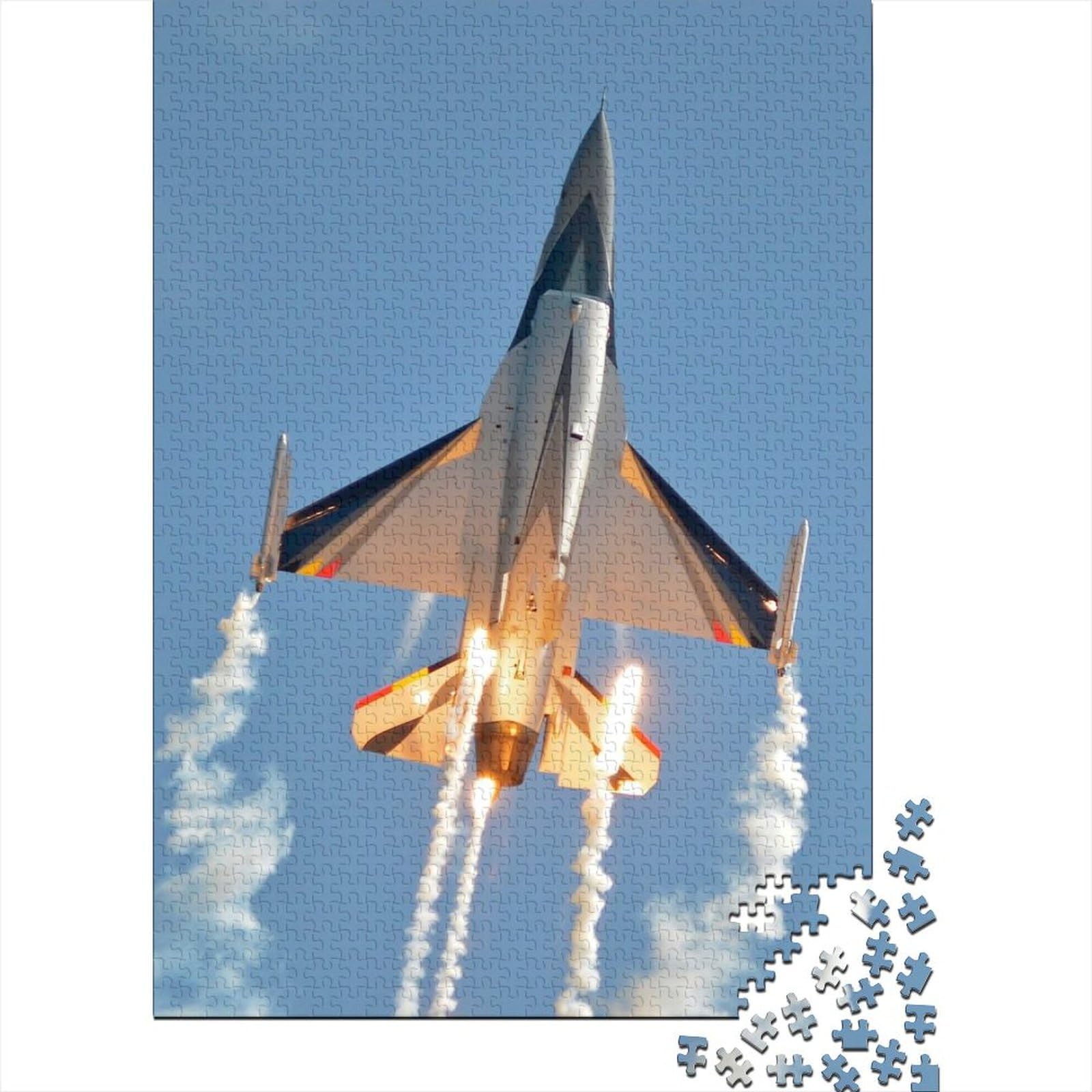 1000-teiliges Puzzle „Dropping Flares“, Puzzle für Erwachsene und Jugendliche, Holzbrett-Puzzle, Spielzeug, Denkspiel, Größe: 75 x 50 cm