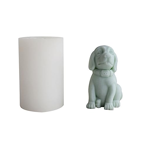 Labrador Hunde Duftkerze Silikonform Harz Formen Kuchen Dekoration Form 3D Hunde Gips Ornament Form Handwerk Werkzeug