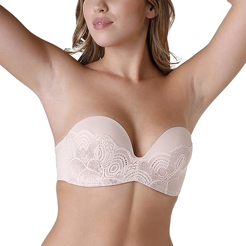 Wonderbra Damen Ultimate Strapless BH, Creamy Pearl, 38C