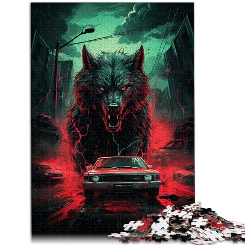 Spielgeschenk Puzzle Supernatural Wolf, 1000-teiliges Puzzle für Erwachsene, jedes Teil ist einzigartig – anspruchsvolles, unterhaltsames Familienspiel, 1000 Teile (50 x 75 cm)