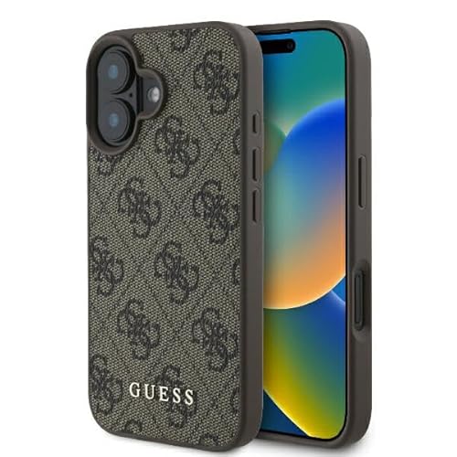 CG Mobile Guess GUHCP16MG4GFBR Hülle für iPhone 16 Plus 6.7" braun hardcase 4G Classic