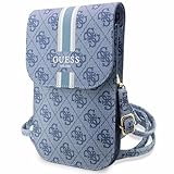 GUESS Torebka Universell Handy Tasche Umhängetasche 4G Stripes Blau