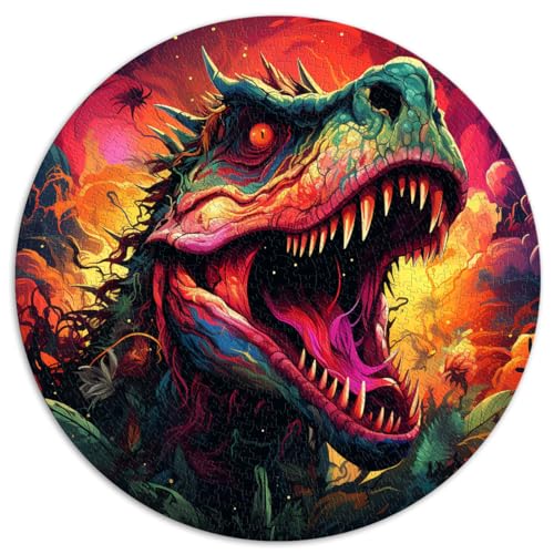 Puzzles Geschenke Spielzeug Dinosaurier Puzzles 1000 Teile Puzzles für Erwachsene 67,5x67,5cm Denksportaufgaben für Künstlersammlung, Bildende Kunst