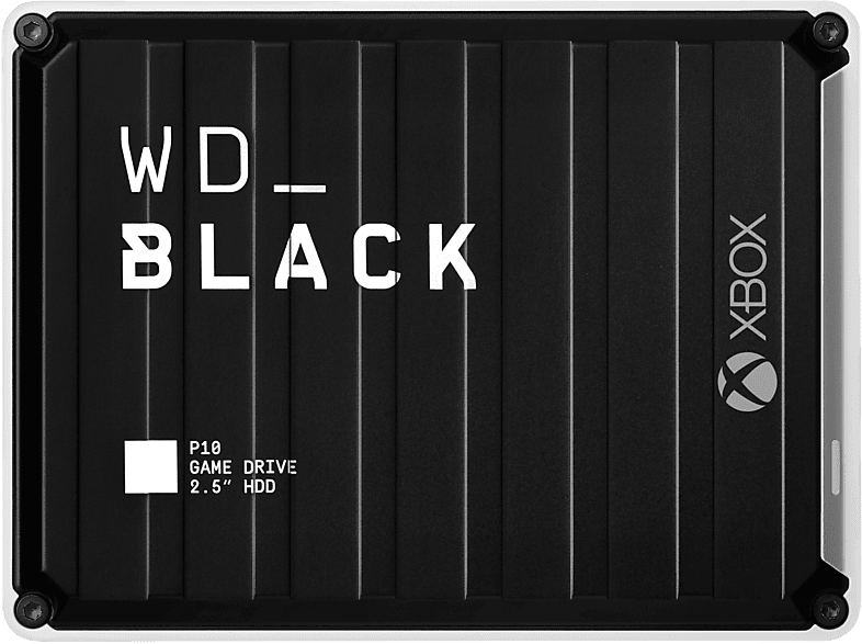 WD_BLACK™ P10 Game Drive für Xbox One 2 TB, 2,5 Zoll, Gaming Festplatte, Schwarz/Weiß