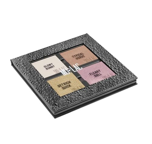 Mulac Cosmetics Get Rich Quick Powder Highlighter Palette 4 Highlighter Pulver Vegan 4 x 6 g