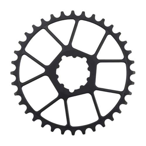 Qsvbeeqj 3 mm schmales breites Kettenblatt für direkte Montage, Kurbelgarnitur, Fahrräder, Kettenblatt, 32T, 34T, 36T, 38T, Kettenrad, gekröpft