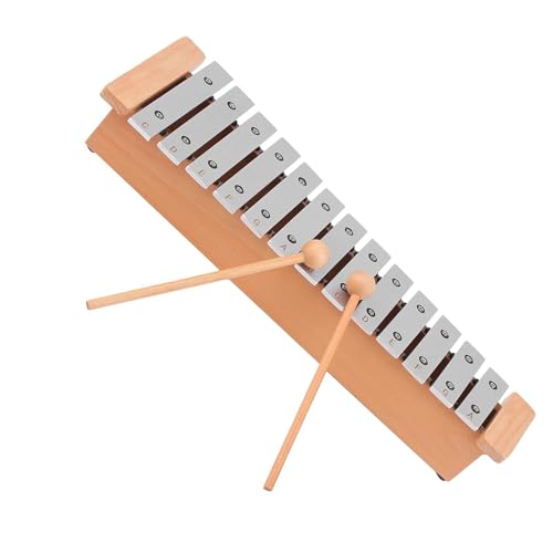 Glockenspiel Für Anfänger 13-Noten-Glockenspiel, tragbar, schönes Aluminium-Xylophon-Schlaginstrument