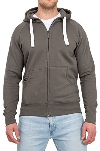 Happy Clothing Herren Kapuzenjacke mit Zip, Größe:XL, Farbe:Anthrazit